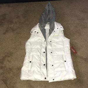 Vest with a hoodie